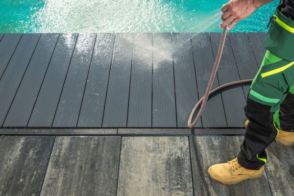 Pool Area Pressure Cleaning in Santa Cruz