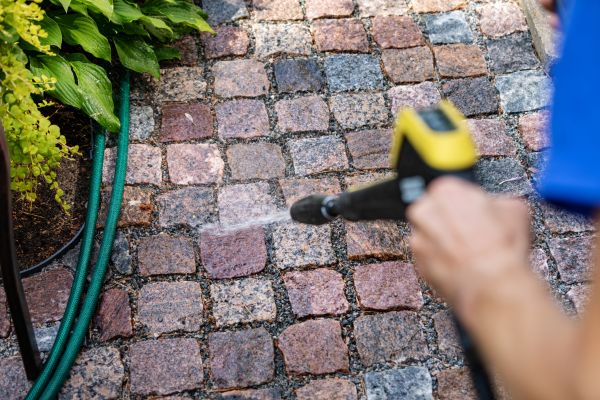Paver Sidewalk Cleaning in Santa Cruz