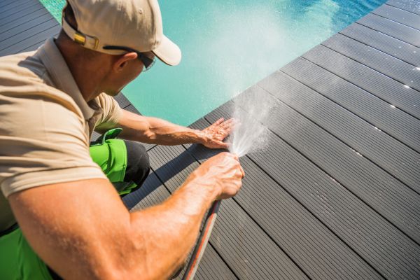 Pool Area Power Washing in Santa Cruz