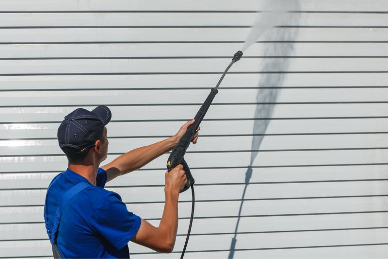 Powerwashing of Building Exterior